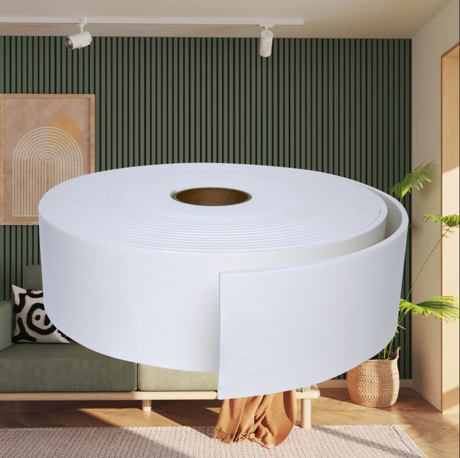 Ripado EVA Branco Autocolante: Praticidade e Estilo para sua Decoração