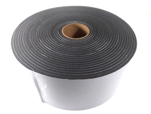 Fita de Vedação em PVC Preto Adesivado 1 Lado 04mm x 100mm x 10m