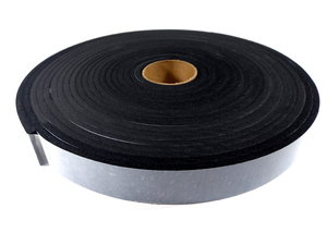 Fita de Vedação em Espuma Neoprene Preto Adesivo 1 Lado 5mm x 30mm x 10m 