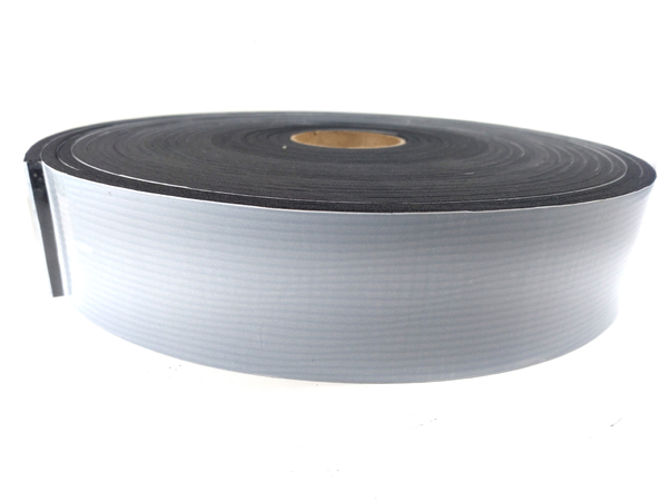Fita de Vedação em Espuma de EPDM Preto Adesivado 1 Lado 5mm x 50mm x 10m
