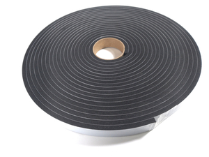 Fita de Vedação em Espuma de EPDM Preto Adesivado 1 Lado 6mm x 20mm x 10m